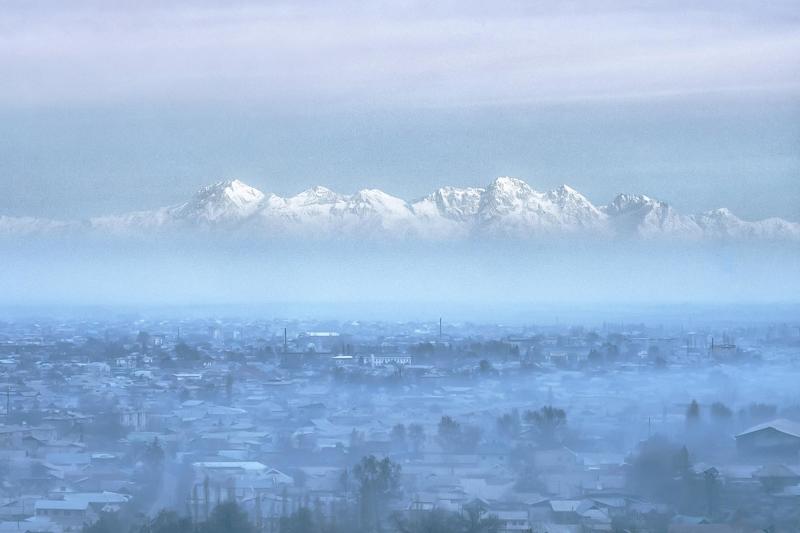 Киргизия, Кыргызстан, Kyrgyzstan, Central asia, silk road, mountains, горы, средняя азия,  Вид на гору Бабаш-Ата фото превью