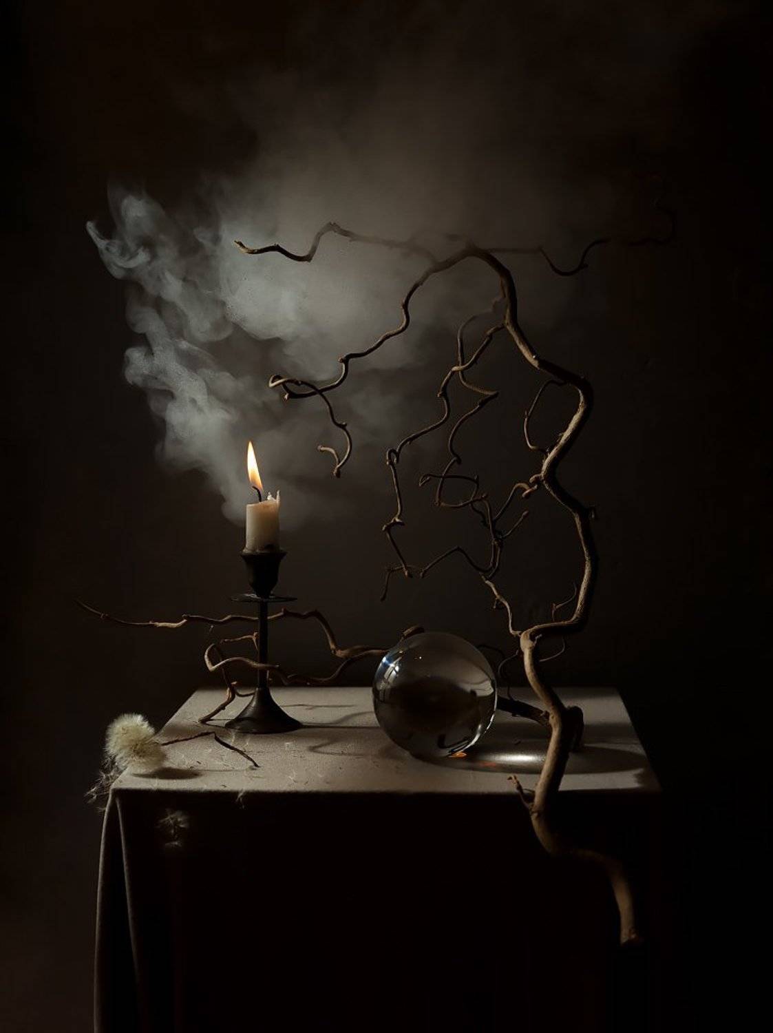 пар, магия, шар, свеча, натюрморт, Виктория