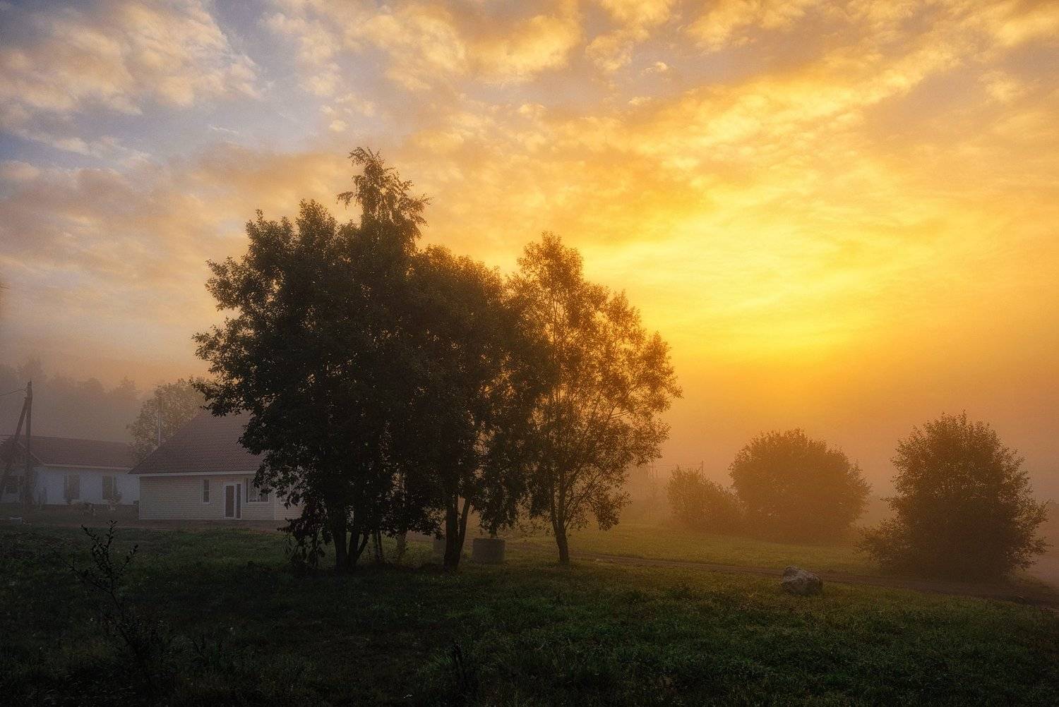 осень,сентябрь,тепло,утро,рассвет,свет,небо,пейзаж, Евгений Плетнев