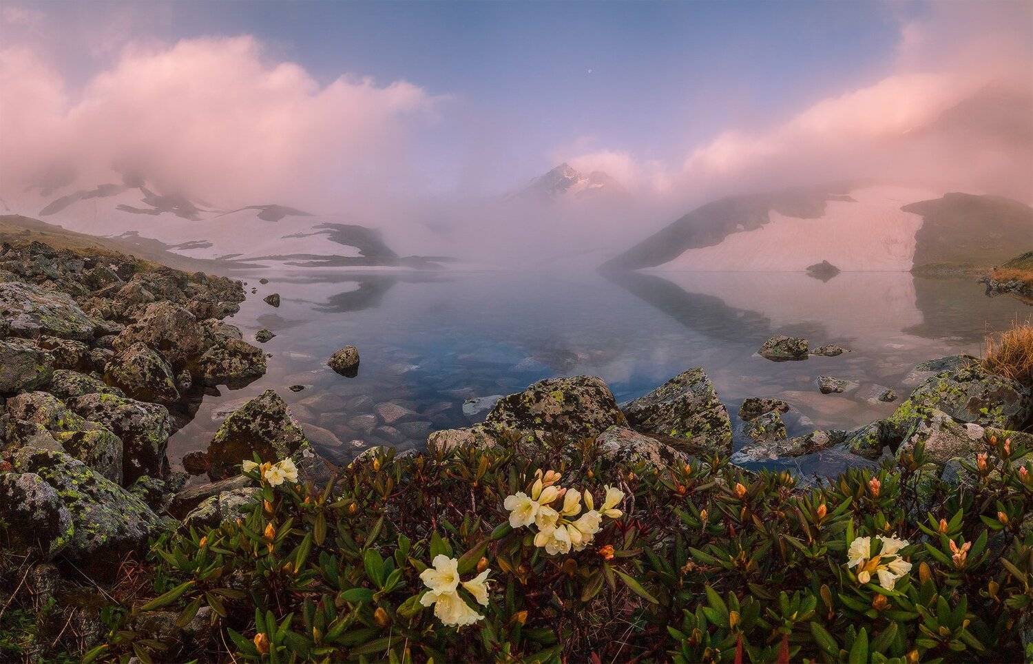 северный кавказ загедан уруп озера утро июнь, Николай Мысливцев