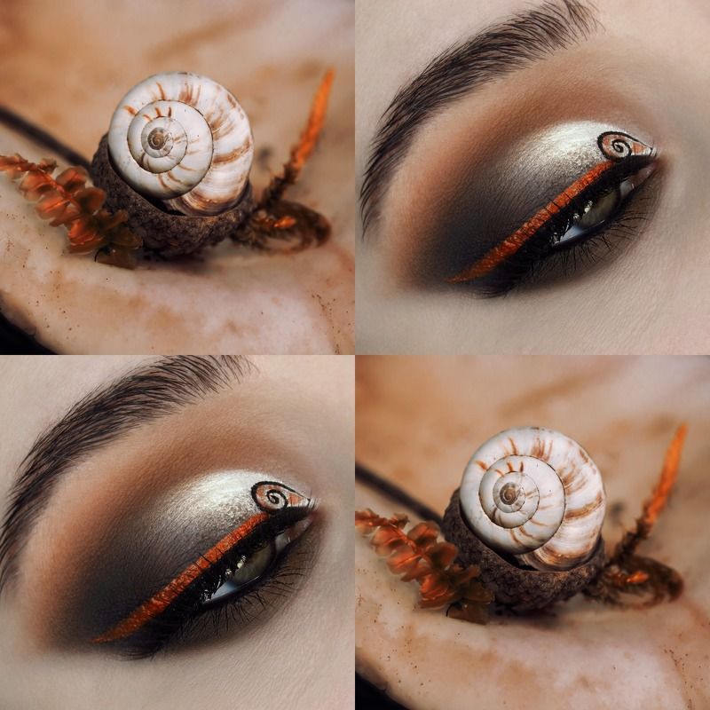 макро, природа, гриб, мох, улитка, макияж, глаз, macro, nature, mushroom, moss, snail, makeup, eyes, Вдохновение фото превью