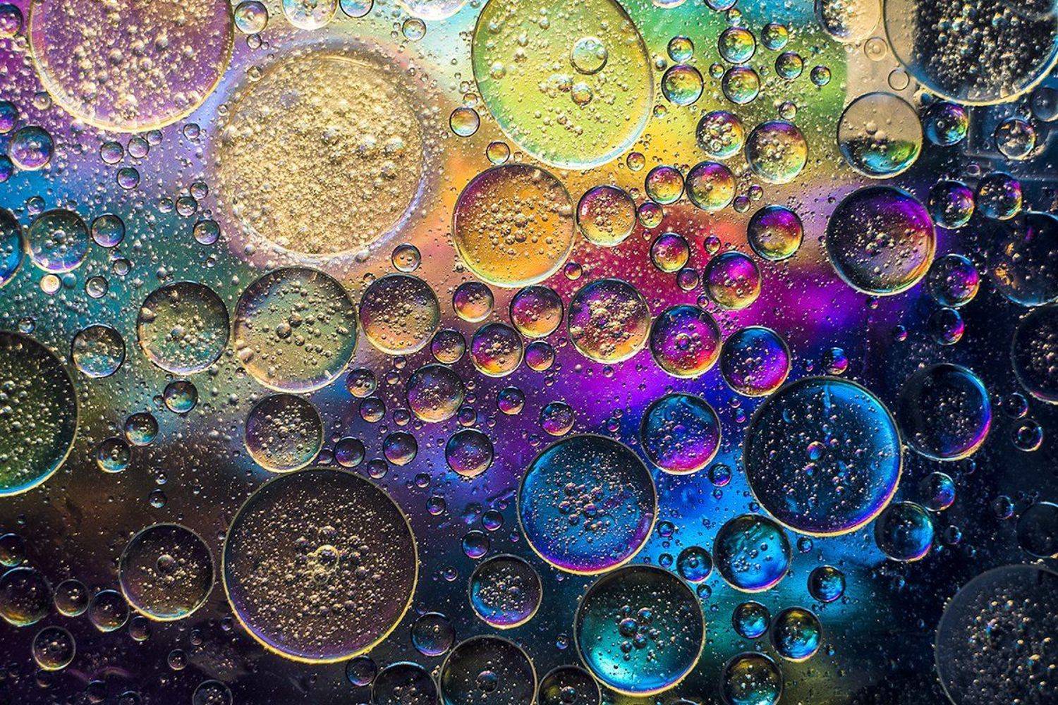 макро, макрофотография, макросъёмка, капли, масло, цвета, Ксения Орлова