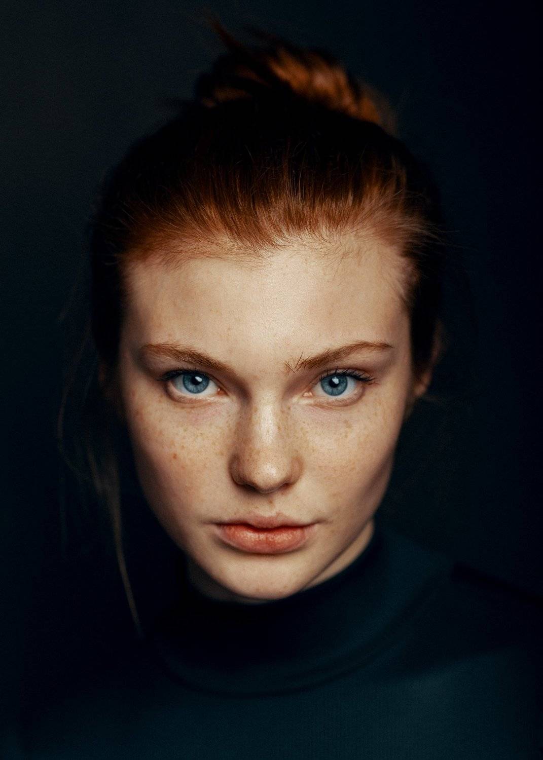 portrait, headshoot, girl, beautiful, Russiangirl, Blueeyes, Powerfull, Eyes, Fineart, Art, Studio, Light, Babak Fatholahi