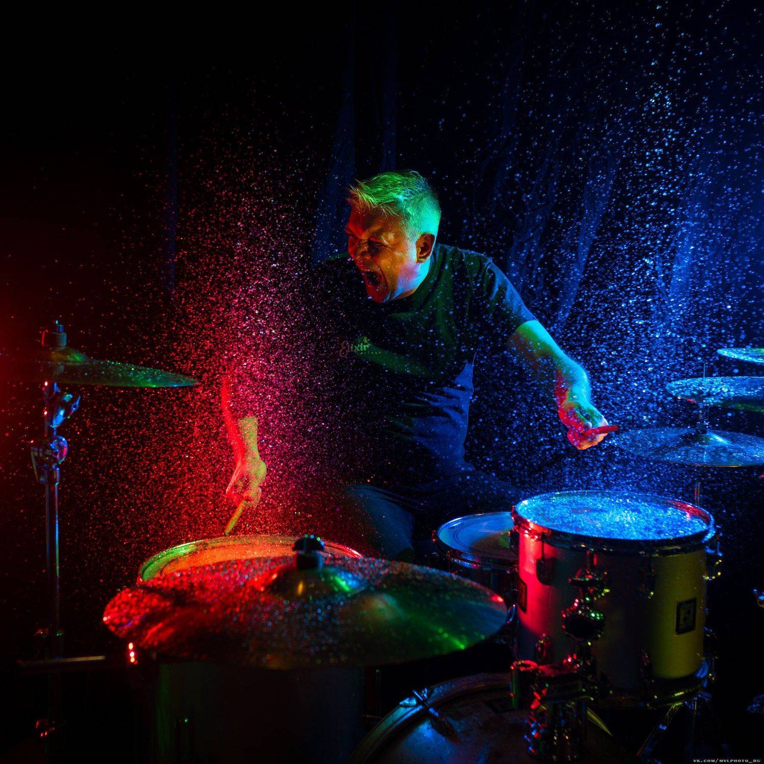 барабанщик, брызги, барабаны, эмоция, всплески ,капли, вода, Вадим Миронов