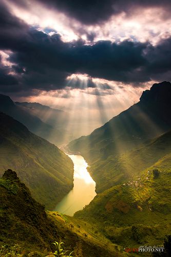 Mountains Pass Sunrise