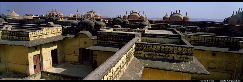 джайпур, индия, панорама, пленка, jaipur, india, Джайпур, форт Нахаргар фото превью