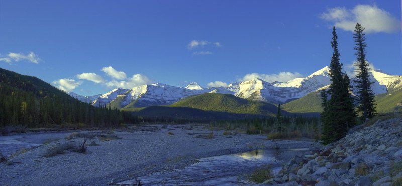 mountains,river,morning,frost Crispy morning. фото превью