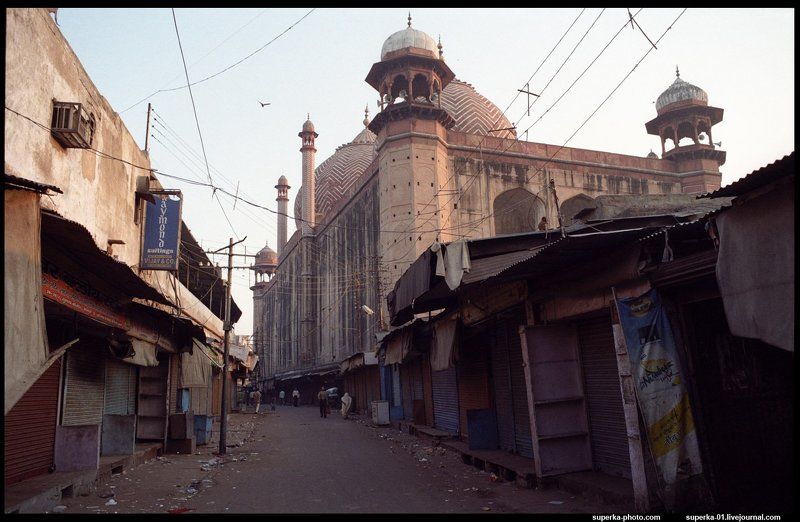 агра, индия, улица, город, мечеть Улицы Агры фото превью