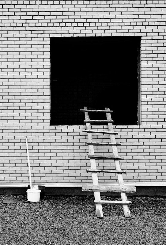 лестница, стена, зеркало  фото превью