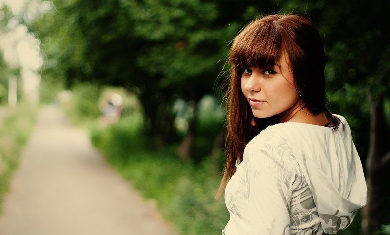 девушка, взгляд, лето Саша фото превью