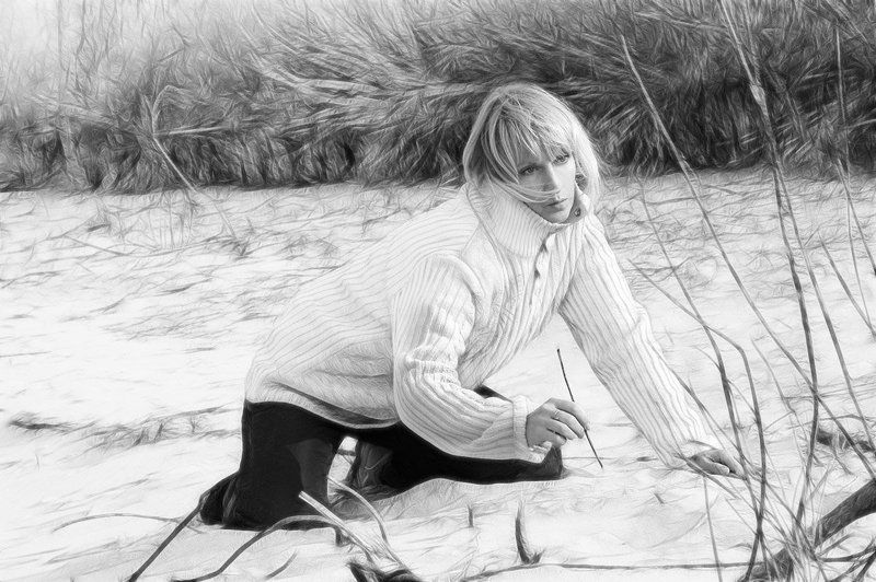 рисунок на песке фото превью