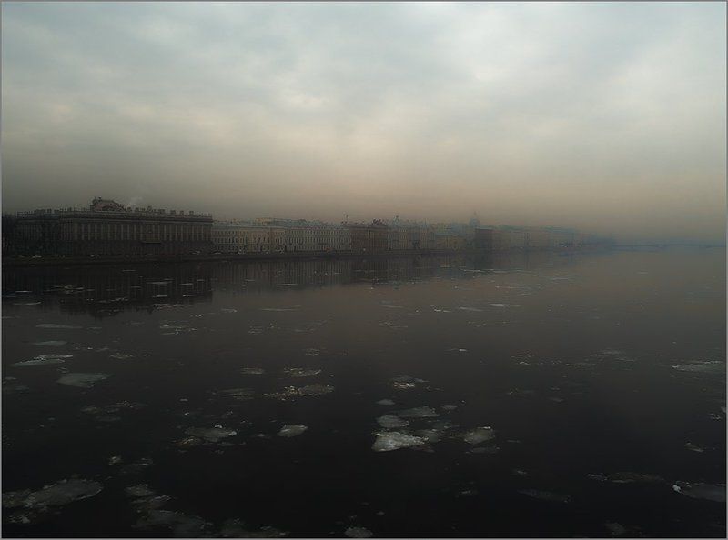 нева, утро *** фото превью