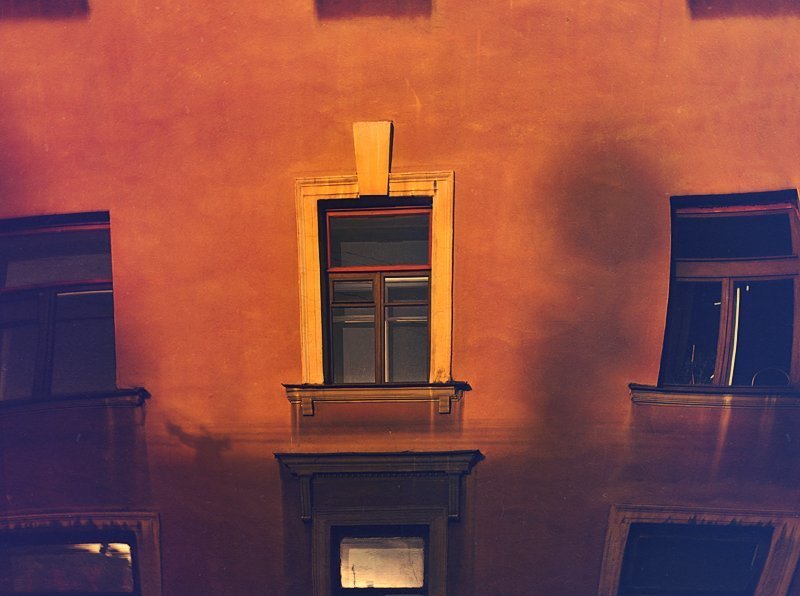 window, swirl, orange, blue, building, swirl фото превью