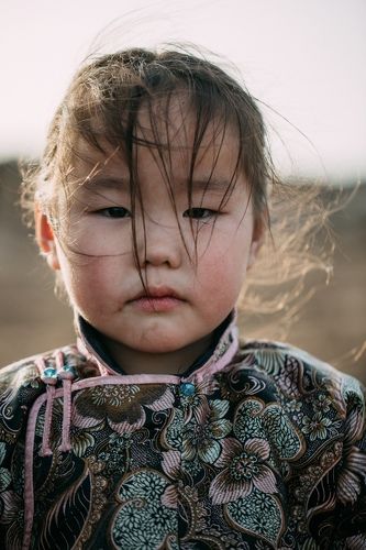 Young herder girl