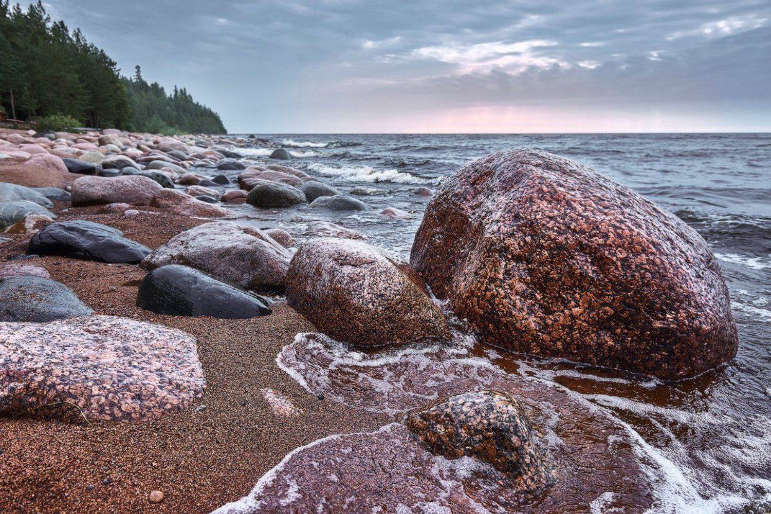 пейзаж, валаам, озеро, вода, небо, тучи, ладога, россия, остров, Сергей Осетров