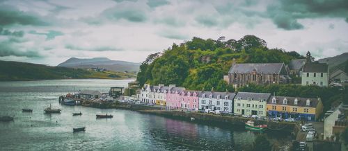 Portree evening. Scotland.Isle of Skye