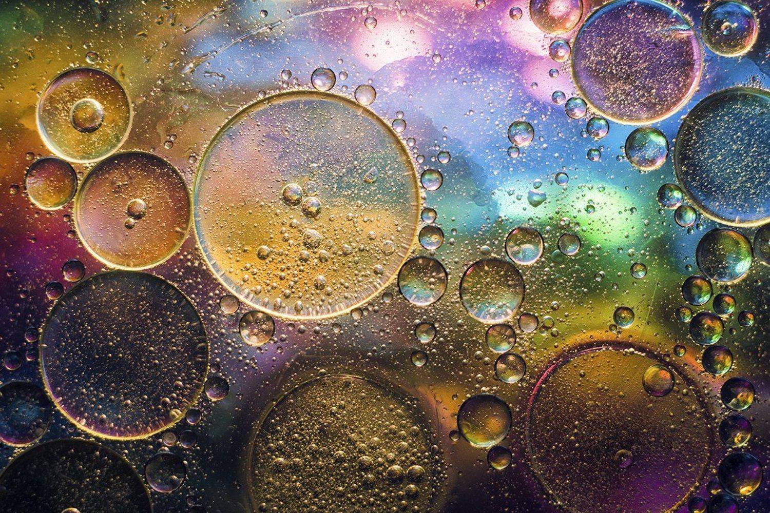 макро, макрофотография, макросъёмка, капли, масло, цвета, Ксения Орлова