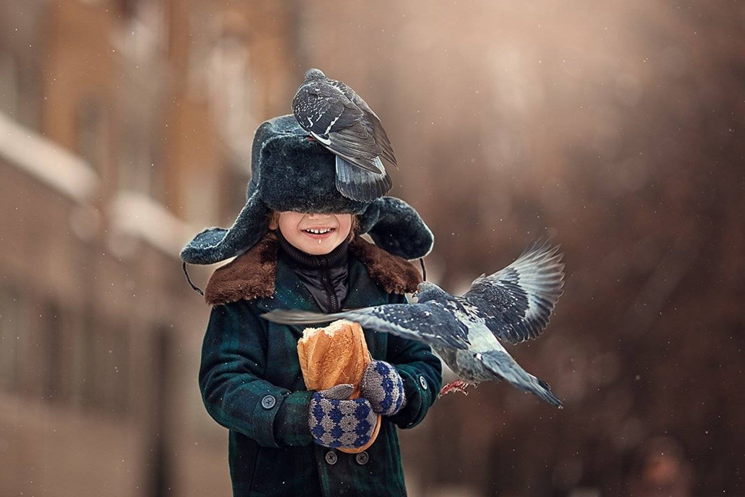 россия, голод, голуби, улица, мальчик, ребенок, Анастасия Кучина