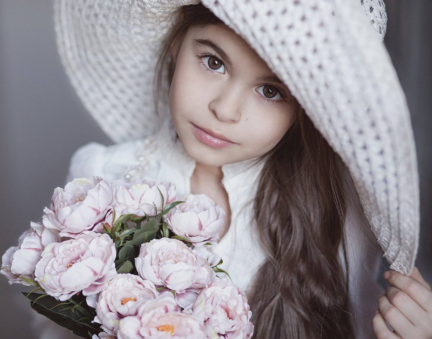 портрет, дети, цветы, portrait, kids, flowers, canon, eyes, Антошина Татьяна