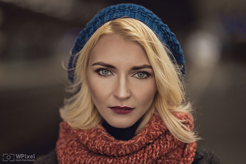 portrait women eyes blonde winter women by wpixel (More Than Beauty) фото превью