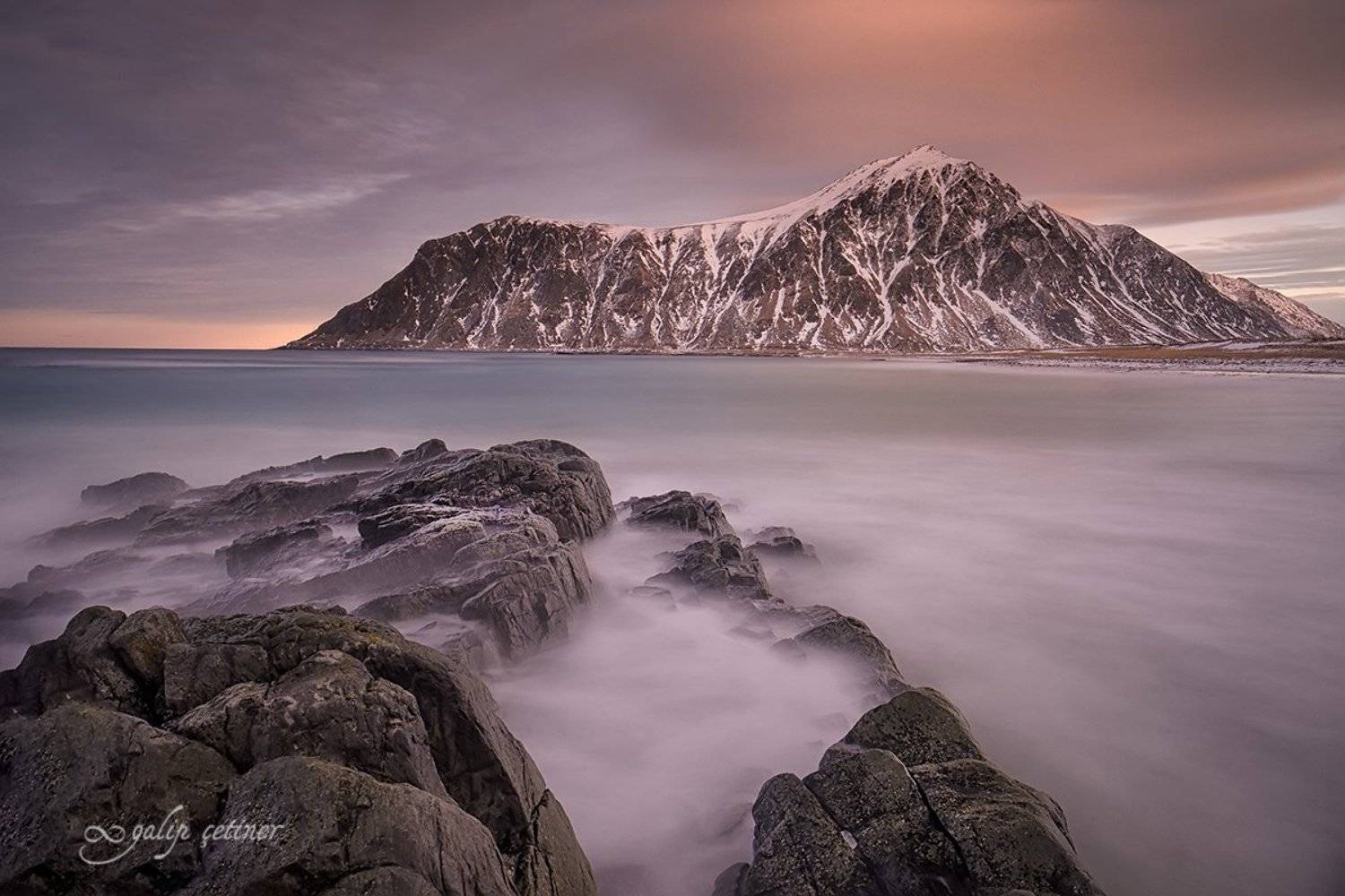 landscape, landscapes, mountain, beach, norway, long exposure, cloud, sea, wave, waves, nature, , Galip &Ccedil;etiner