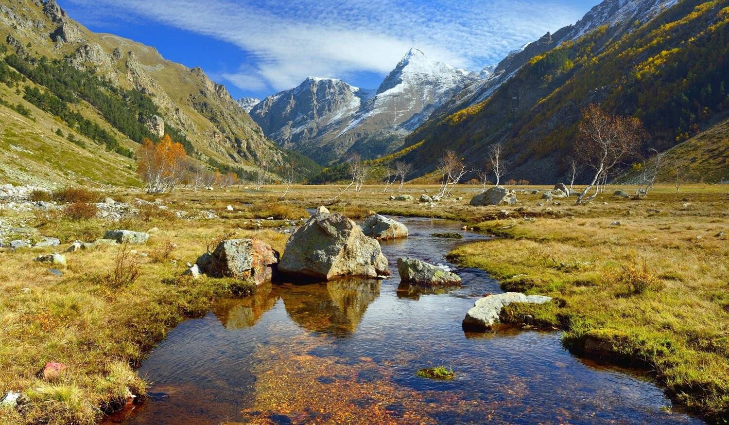 горы осень ручей, Александр Жарников