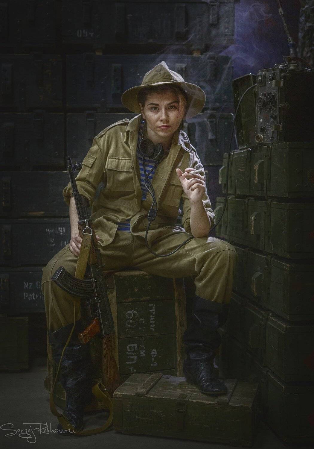 студия цитадель, портрет, девушка, солдат, portrait, rekhov, Сергей Рехов