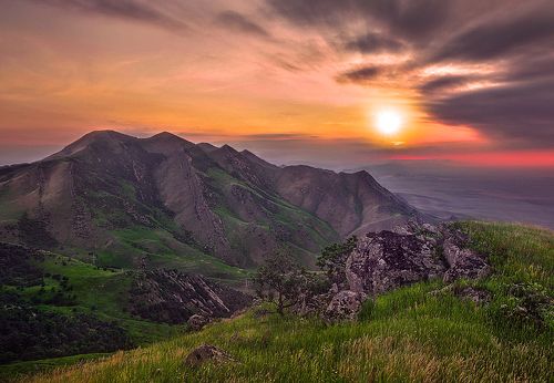 Закат в горах..