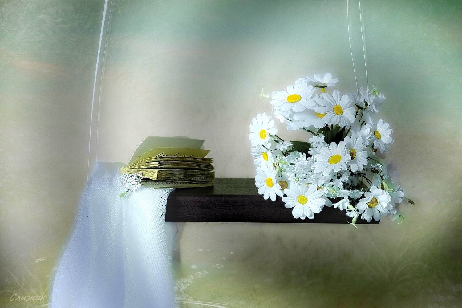 качели,этюд,книга,букет, Инаида