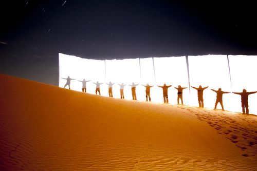 The border of light.