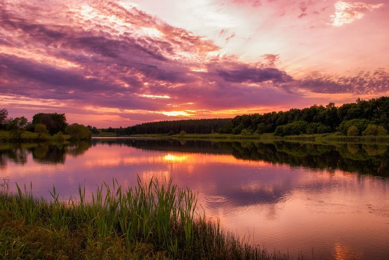 Летний вечер фото превью