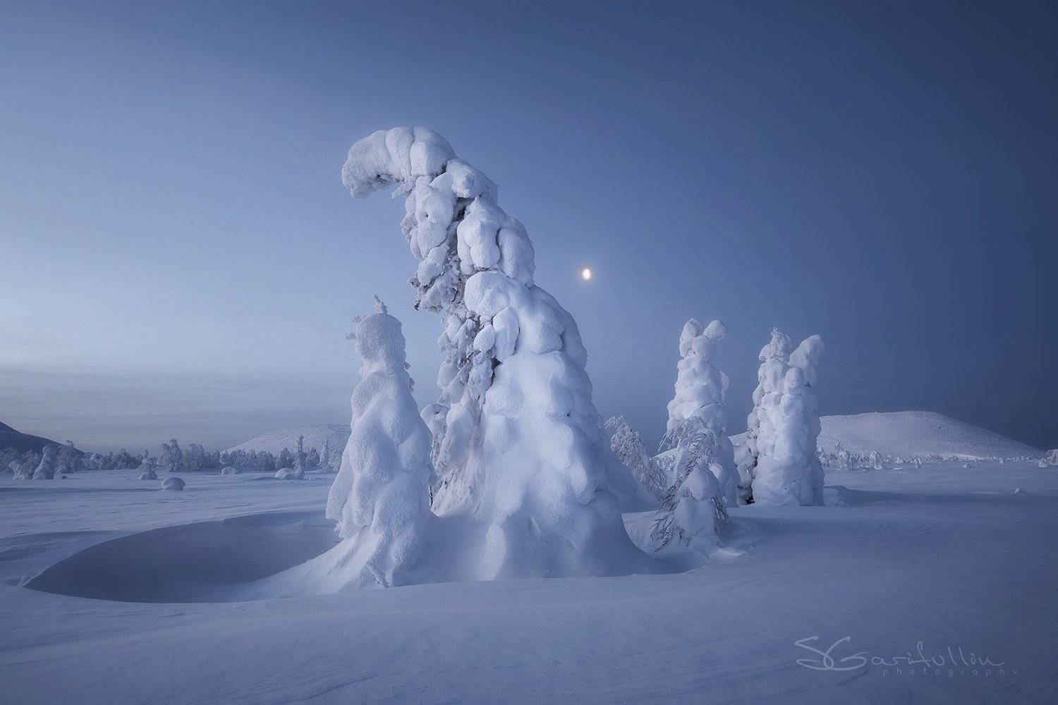 ГУХ, Главный уральский хребет, зимний пейзаж, елки, снег, урал, северный урал, Сергей Гарифуллин