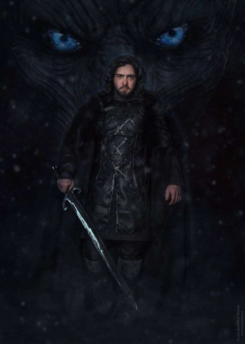 фото в образе, образ из фильма, игра престолов, сноу, король ночи, меч, Ольга Бурмистрова