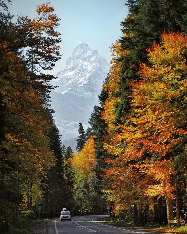 домбай, кавказ, белалакая Осенний Домбай фото превью