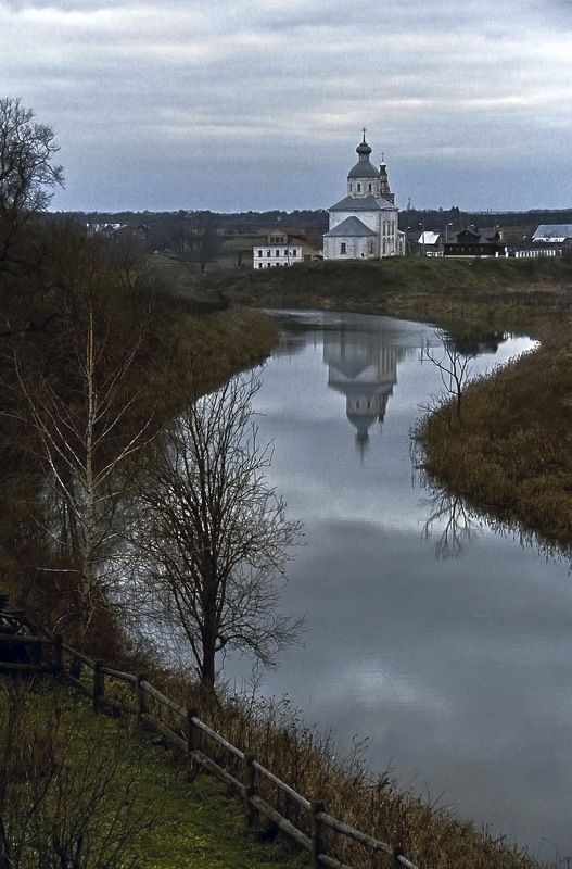 речка, закат, Суздаль *** фото превью