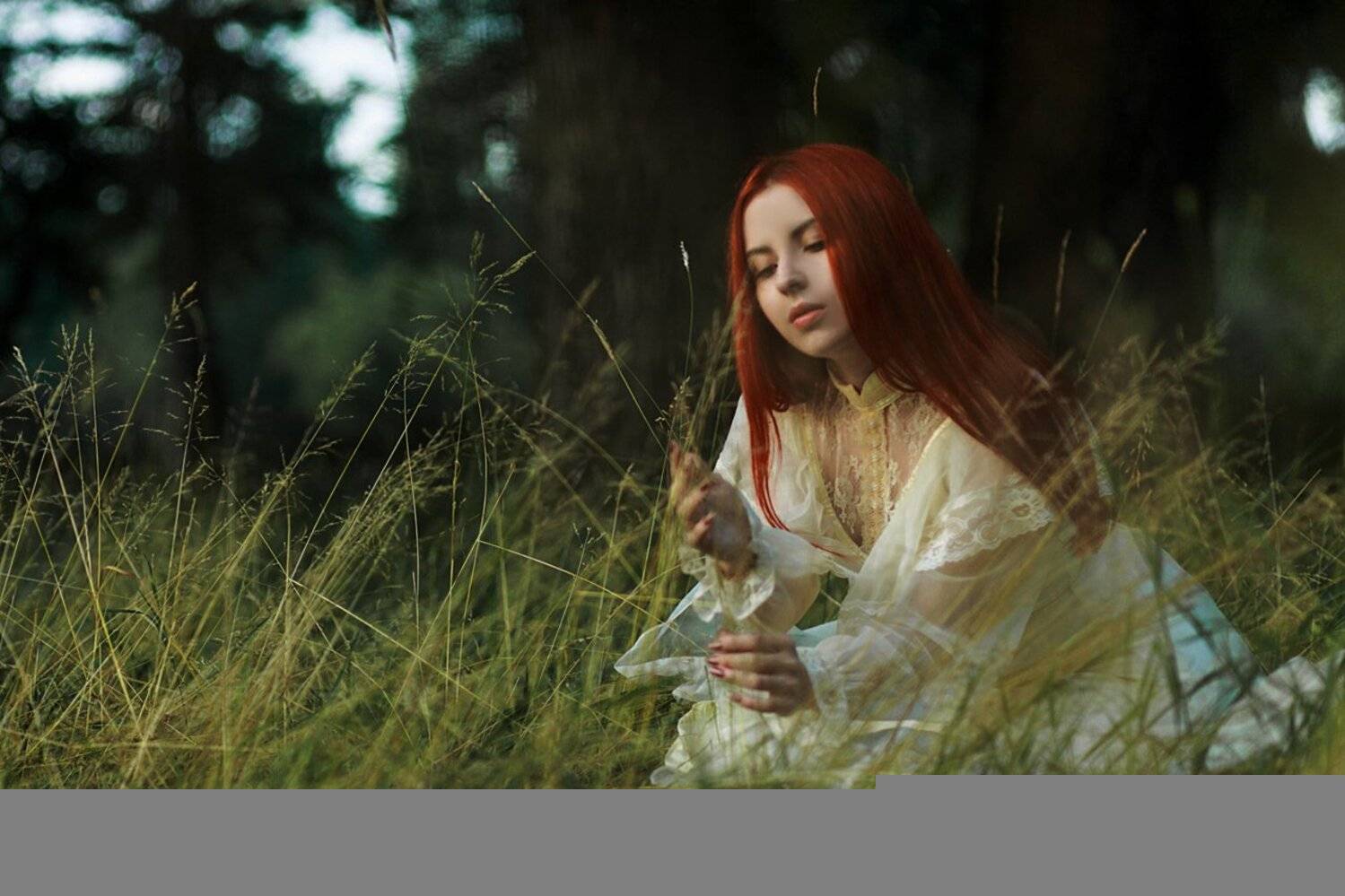 фото винтаж девушка поле, Marie Dashkova