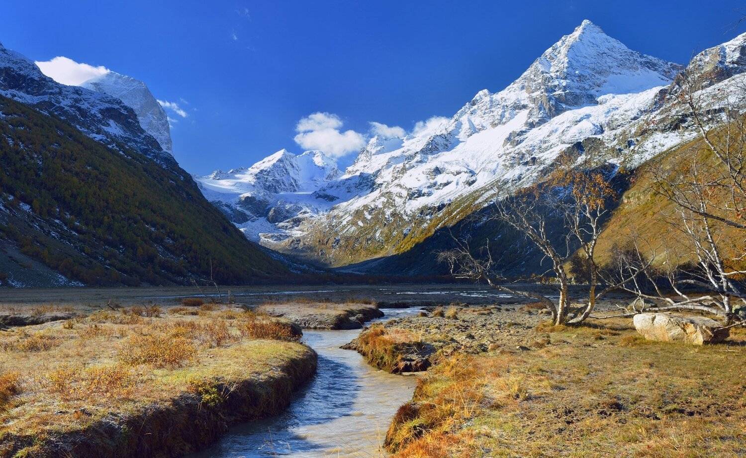 горы осень ручей, Александр Жарников