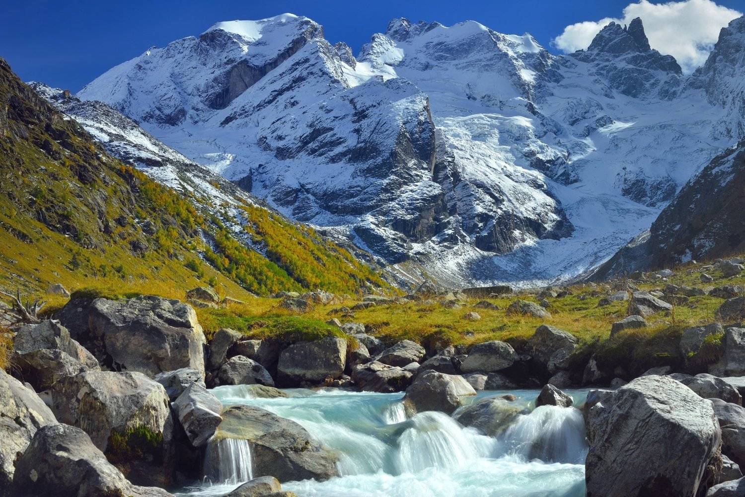 горы осень ручей, Александр Жарников