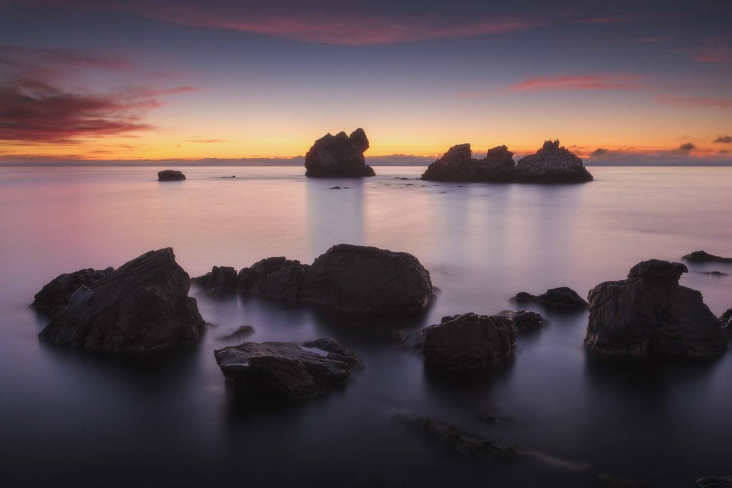 россия, крым, полуостров, пейзаж, природа, черное море, длинная выдержка, берег, камни, восход солнца, рассвет, Оборотов Алексей