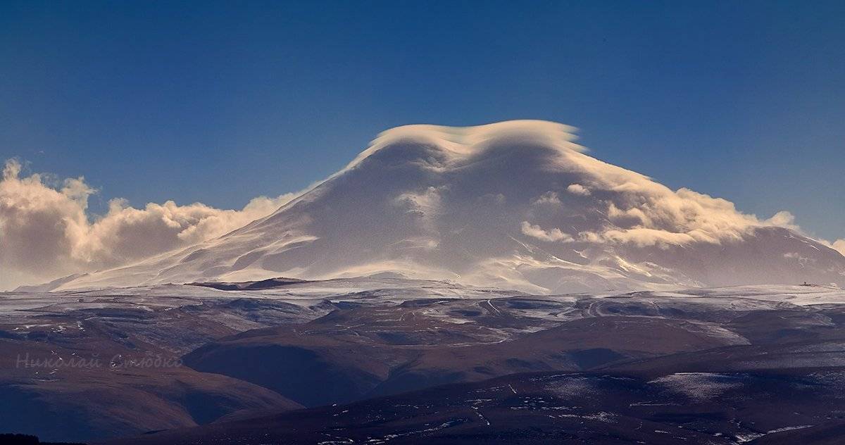 кавказ горы эльбрус закат, Николай Стюбко