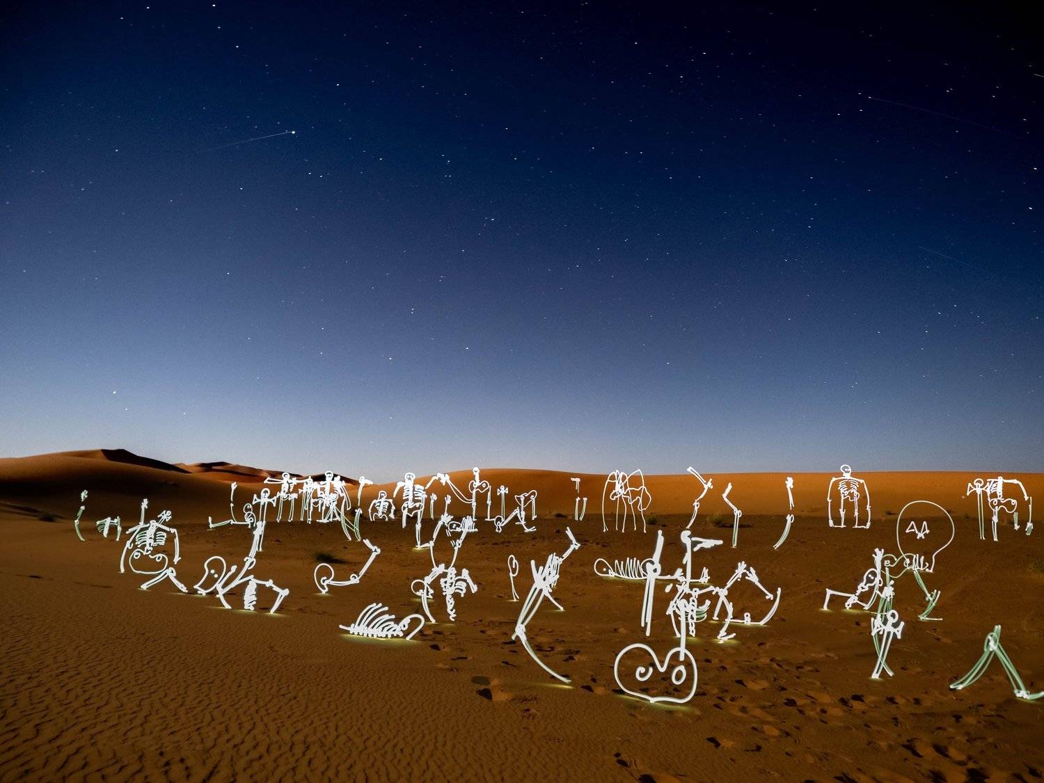 lightpainting, lightart, longexposure, nightphotography, light, night, morocco, merzouga, desert, Николай Требухин