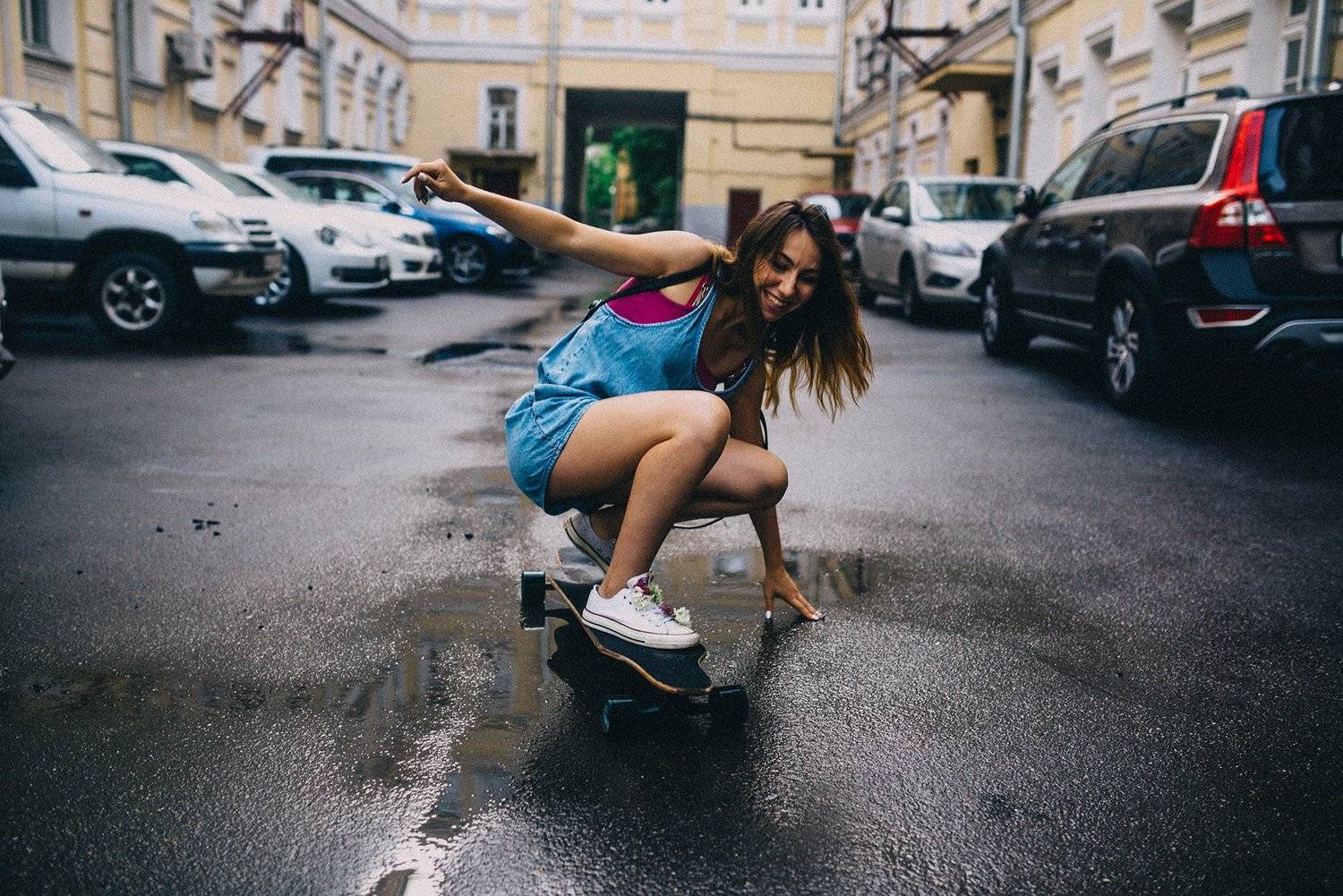 лонгборд, девушка, спорт, Kirill