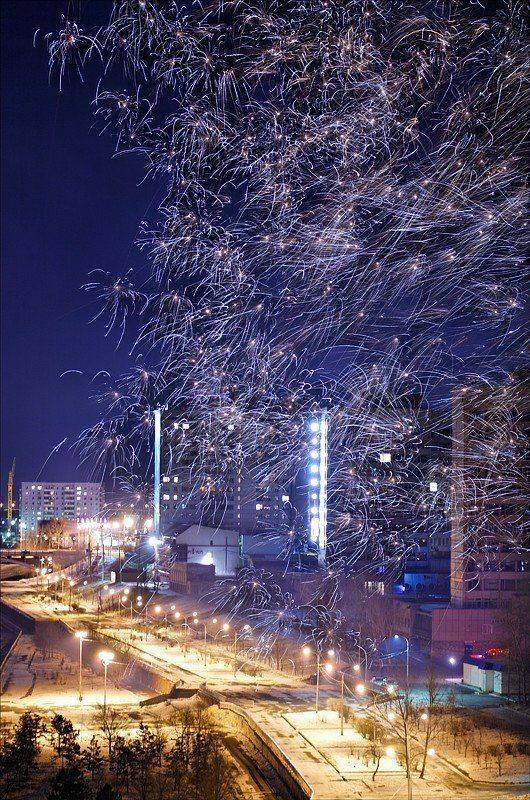 новый год, фейерверк, Роман Быков