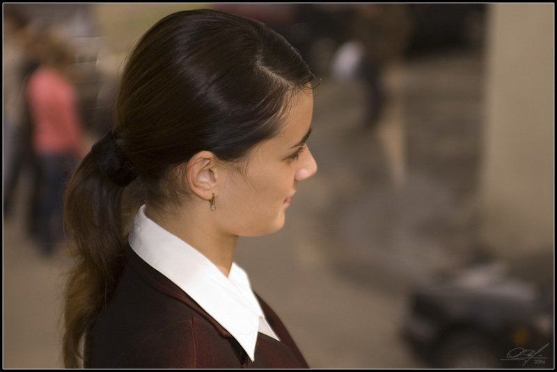 портрет,девушка Средь шумного... фото превью