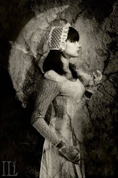 девушка, зонтик, Илья Панфилов