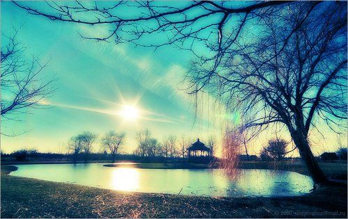 When sun is going down...