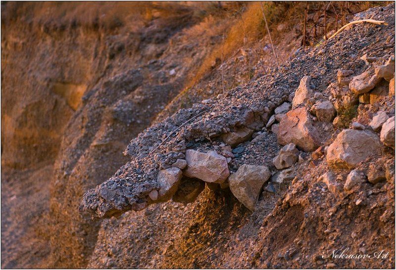 камни, закат, крокодил Crocodile фото превью