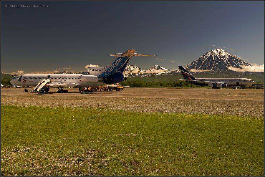 аэропорт,самолеты,вулканы,аэрофлот,камчатка, Александр Лицис