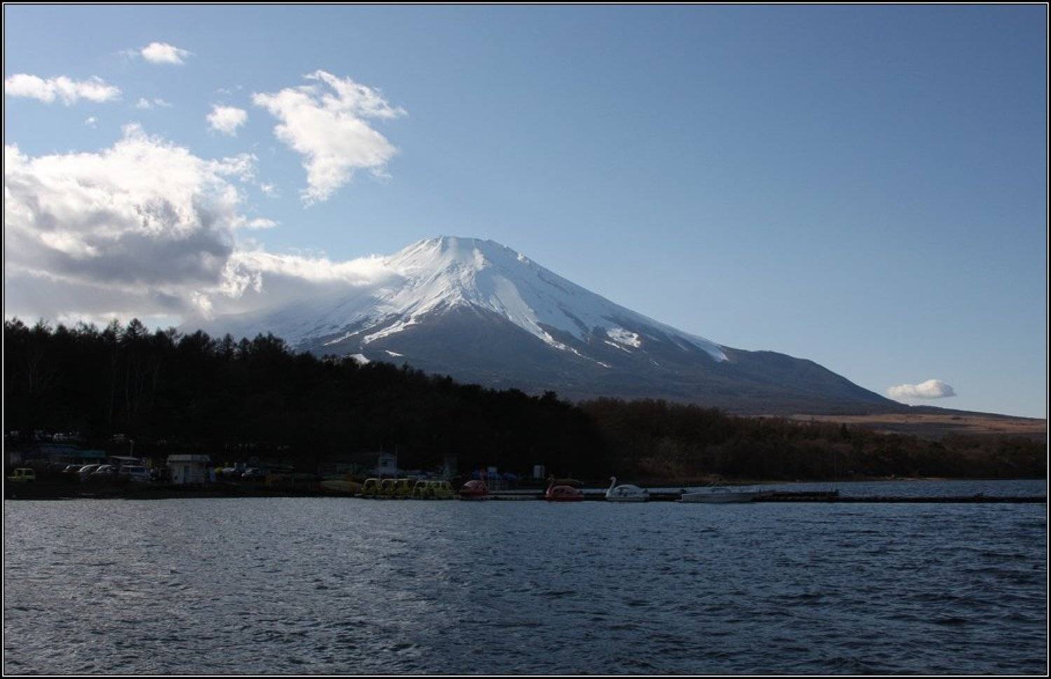 фудзи, япония, вулкан, fuji, горы, озеро, облака, Gemini