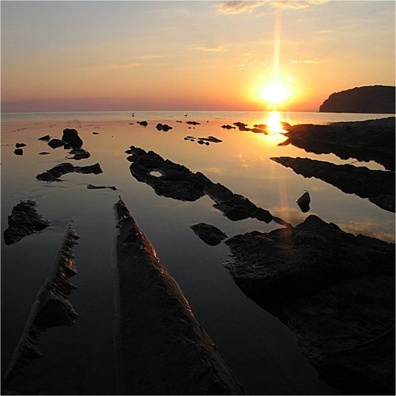 закат, море Черноморский закат фото превью